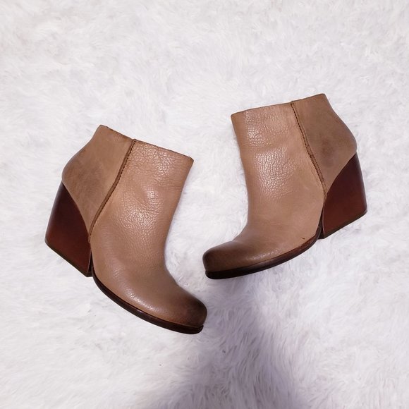 Kork Ease Women's Natalya Wedge Bootie Natural Women's Size 8 - Picture 1 of 6